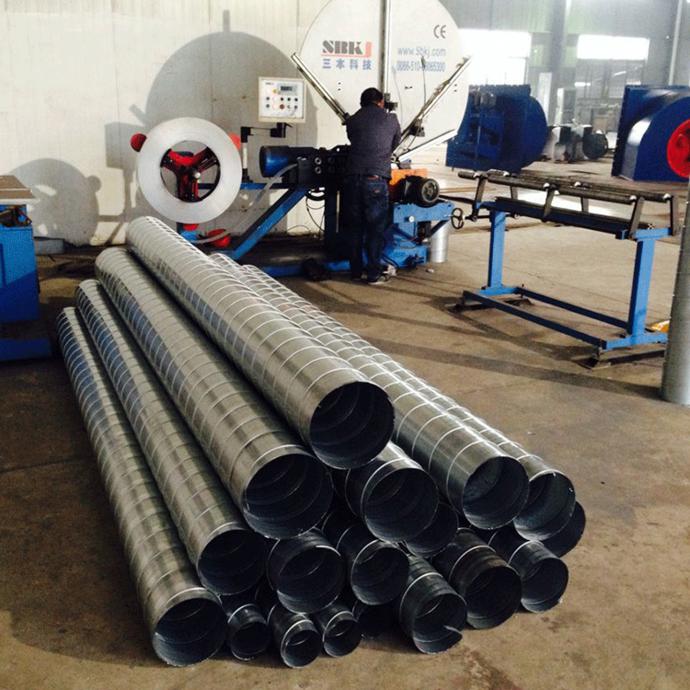 江蘇清風通用機械 專業螺旋風管廠家，鍍鋅風管直銷，高清細節圖與設備銷售一覽